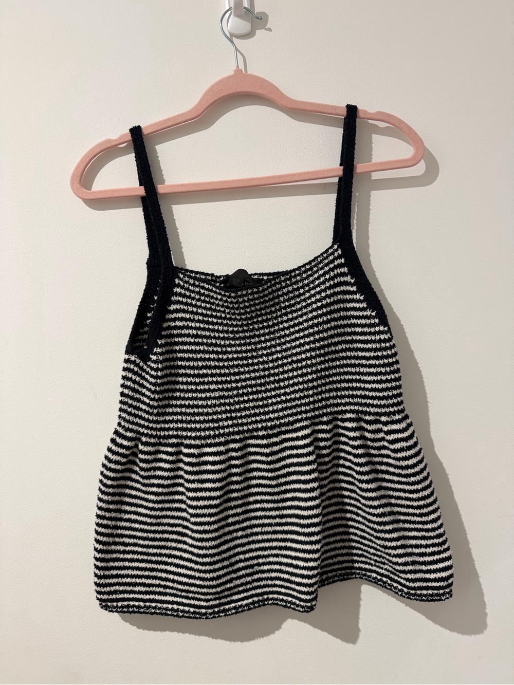 Zara Black & White Striped Knit Camisole - Picture 2 of 3